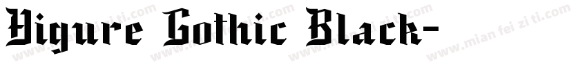Higure Gothic Black字体转换